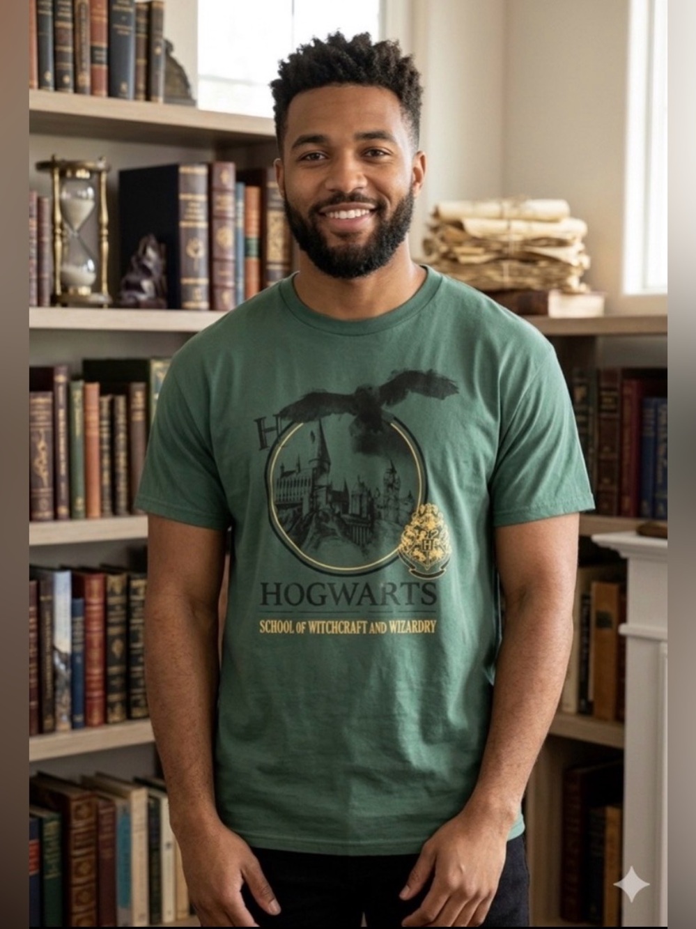 Harry Potter Hogwarts Graphic T-shirt Size Large
